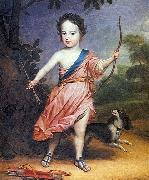 Gerrit van Honthorst Willem III op driejarige leeftijd in Romeins kostuum oil painting reproduction